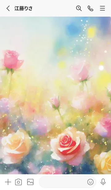 [LINE着せ替え] 薔薇(バラ)の花の着せかえ(R3788)の画像2