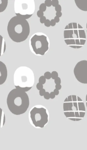 [LINE着せ替え] 白黒ドーナツの画像1