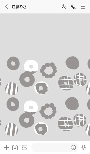 [LINE着せ替え] 白黒ドーナツの画像2