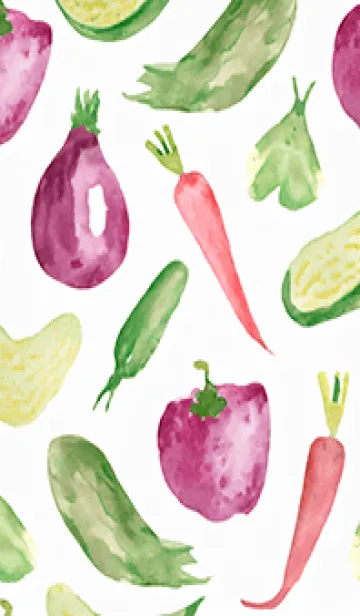[LINE着せ替え] 【シンプル】お野菜の着せかえ#584の画像1
