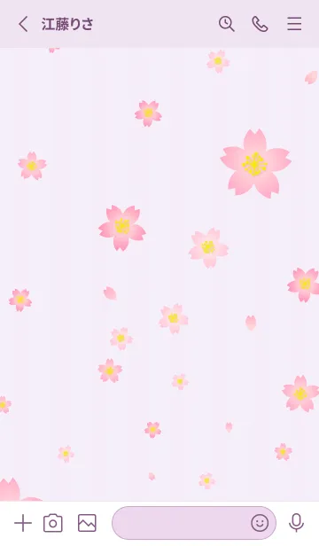 [LINE着せ替え] 桜舞う季節11の画像2