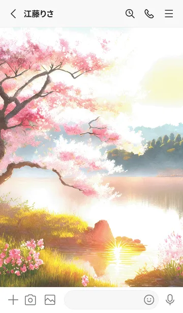 [LINE着せ替え] 優美な春の風景の着せかえ(Spring-481)の画像2