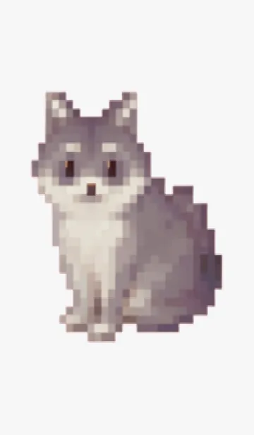 [LINE着せ替え] たぬきのドット絵のきせかえ Green 02の画像1