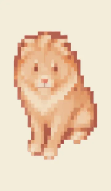 [LINE着せ替え] ラオオンのドット絵のきせかえ Beige 03の画像1