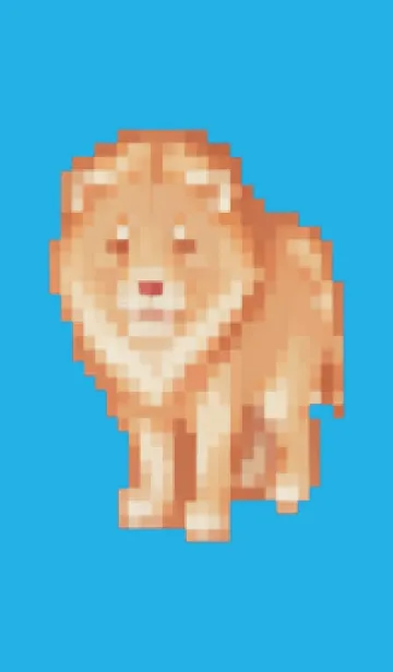 ラオオンのドット絵のきせかえ Blue 04の着せ替えメイン画像
