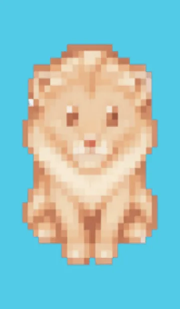 ラオオンのドット絵のきせかえ Blue 03の着せ替えメイン画像
