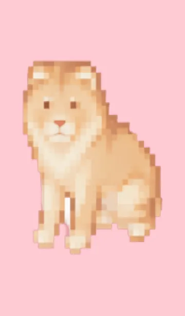 [LINE着せ替え] ラオオンのドット絵のきせかえ Pink 03の画像1