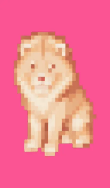 [LINE着せ替え] ラオオンのドット絵のきせかえ Pink 01の画像1