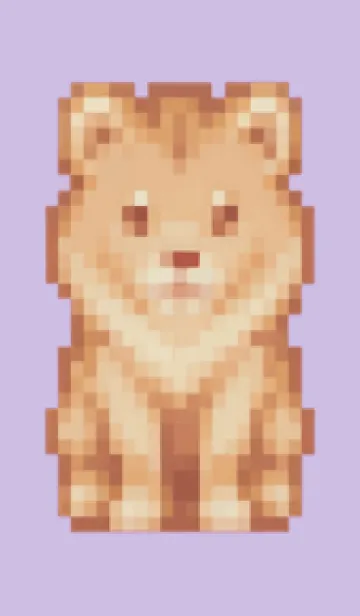 [LINE着せ替え] ラオオンのドット絵のきせかえ Purple 04の画像1