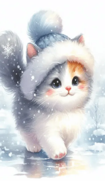 [LINE着せ替え] 小さな雪の天使の画像1