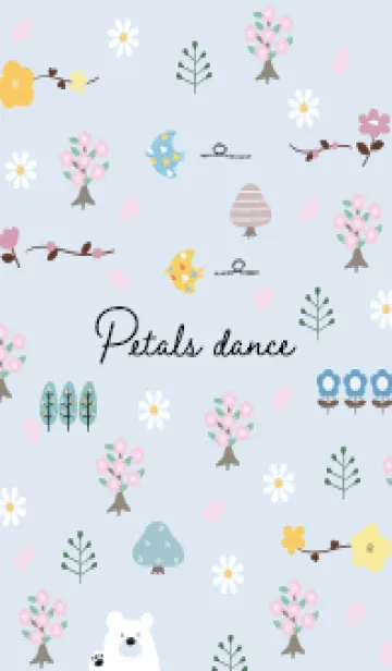 [LINE着せ替え] blue petals dance15_1の画像1