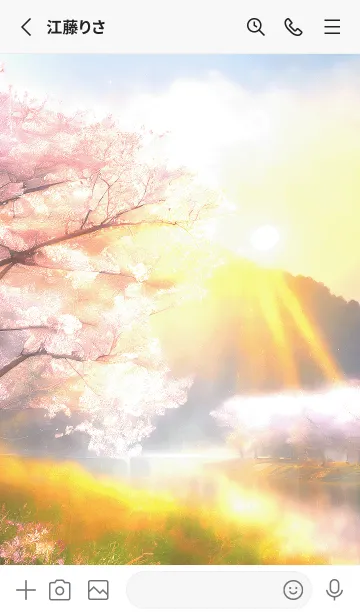 [LINE着せ替え] 優美な春の風景の着せかえ(Spring-485)の画像2