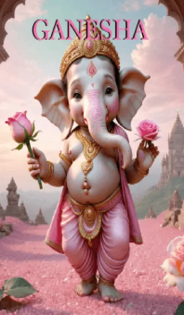 [LINE着せ替え] Pink Ganesha wealth & Rich Theme (JP)の画像1