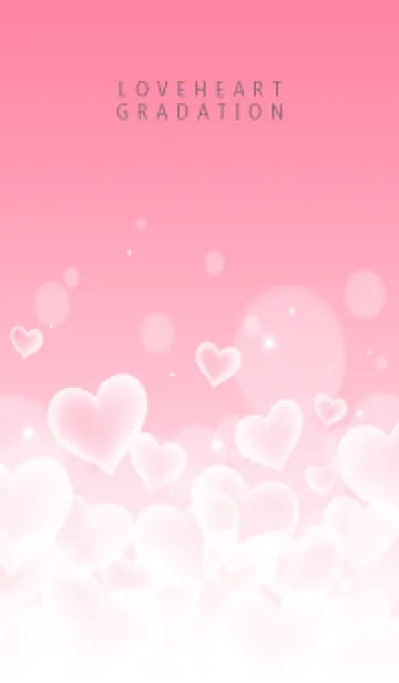 [LINE着せ替え] LOVE HEART GRADATION Milkypink 15の画像1