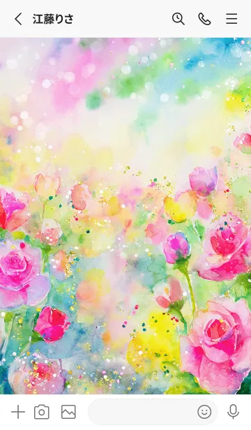 [LINE着せ替え] 薔薇(バラ)の花の着せかえ(R3809)の画像2