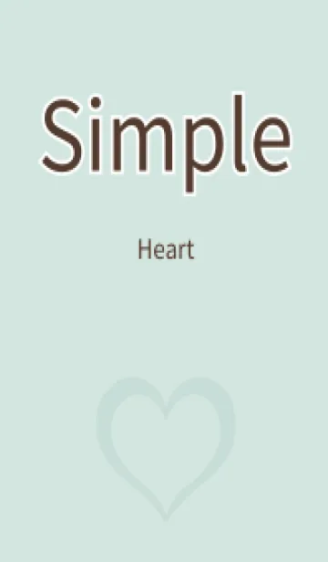 [LINE着せ替え] Simple Heart -Dull green-の画像1