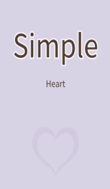 [LINE着せ替え] Simple Heart -Dull wisteria-の画像1