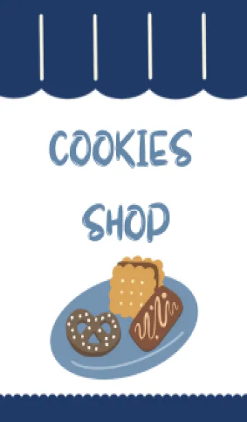 [LINE着せ替え] Blue Cookies Shopの画像1