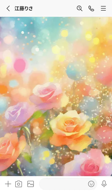 [LINE着せ替え] 薔薇(バラ)の花の着せかえ(R3808)の画像2