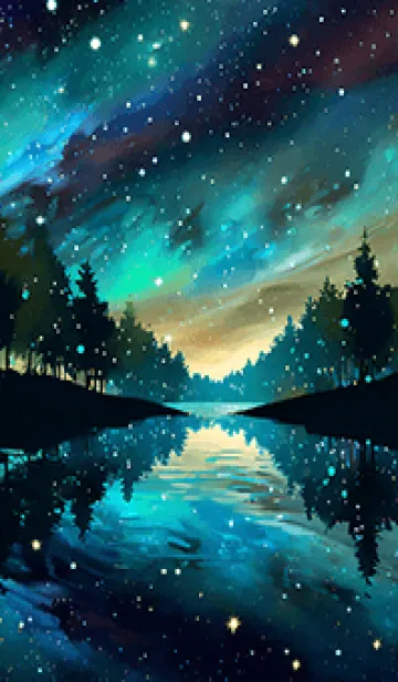 [LINE着せ替え] 綺麗な星空の夜景着せかえ#853の画像1