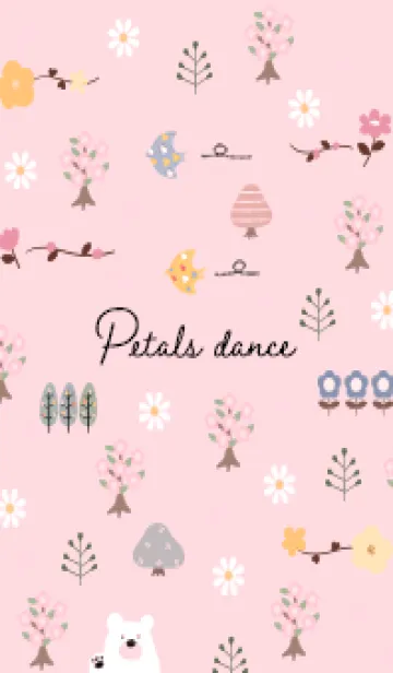 [LINE着せ替え] さくら色 petals dance10_1の画像1