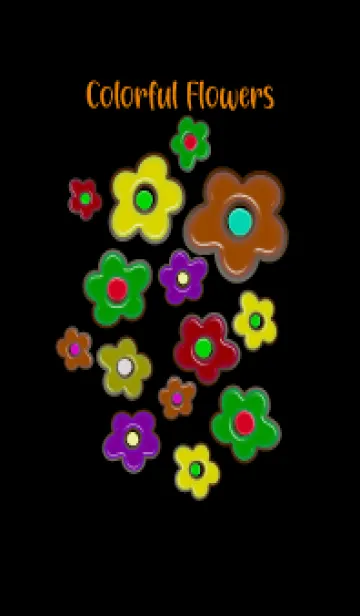 [LINE着せ替え] Colorful Flowers 2の画像1