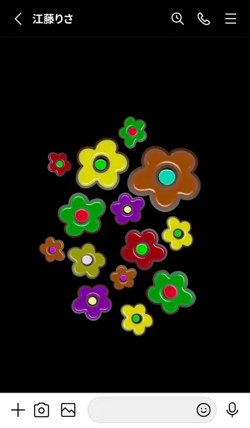 [LINE着せ替え] Colorful Flowers 2の画像2