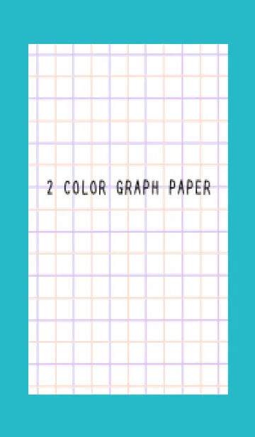 [LINE着せ替え] 2色方眼紙/ピンク&パープル/ターコイズの画像1