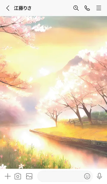 [LINE着せ替え] 優美な春の風景の着せかえ(Spring-491)の画像2