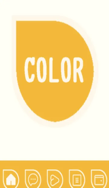 [LINE着せ替え] yellow color J58の画像1