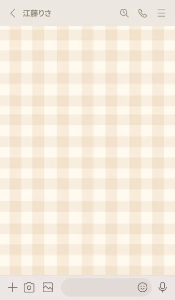 [LINE着せ替え] SIMPLE HEART :check caramelの画像2