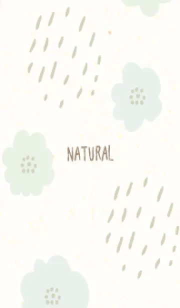 [LINE着せ替え] 2色の花 癒し16の画像1