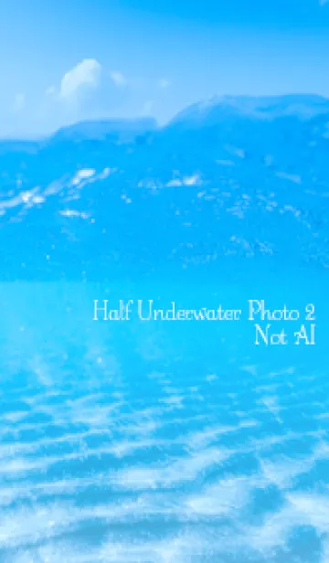 [LINE着せ替え] Half Underwater Photo 2 Not AIの画像1