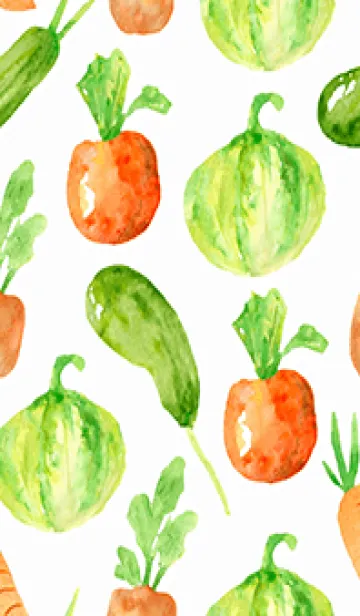 [LINE着せ替え] 【シンプル】お野菜の着せかえ#601の画像1