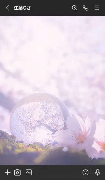 [LINE着せ替え] Real Quartz Sphere #Sakura 1-6の画像2