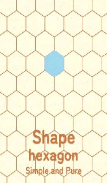 [LINE着せ替え] 六角形のきせかえ スカイブルーの画像1