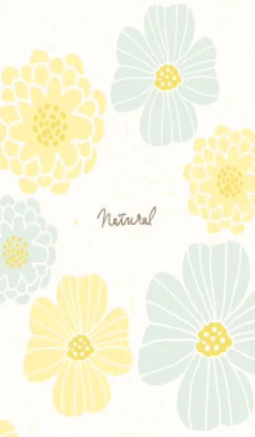 [LINE着せ替え] くすみカラー 可愛い花17の画像1