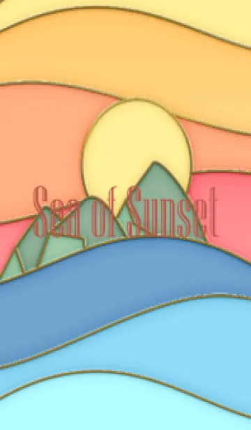 [LINE着せ替え] Sea of Sunset Enamel Pin 12の画像1