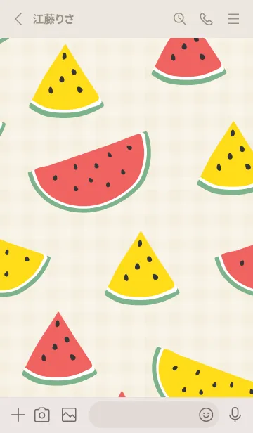 [LINE着せ替え] 大きいスイカ2の画像2