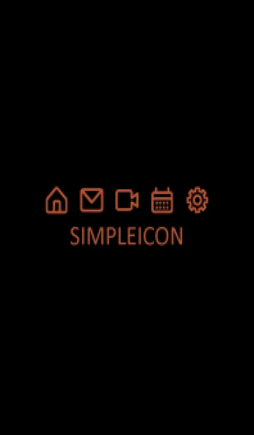 [LINE着せ替え] SIMPLE ICON -BLACK105の画像1