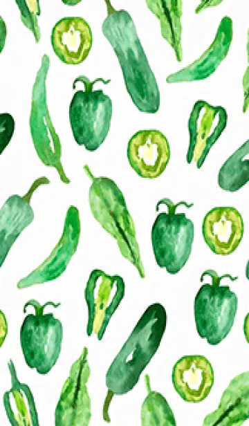 [LINE着せ替え] 【シンプル】お野菜の着せかえ#608の画像1