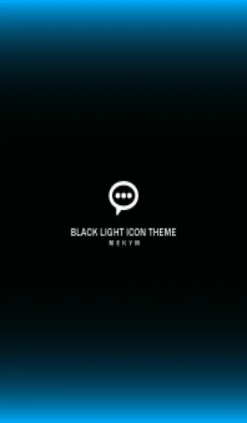 [LINE着せ替え] LIGHT ICON THEME-BLACK 2の画像1