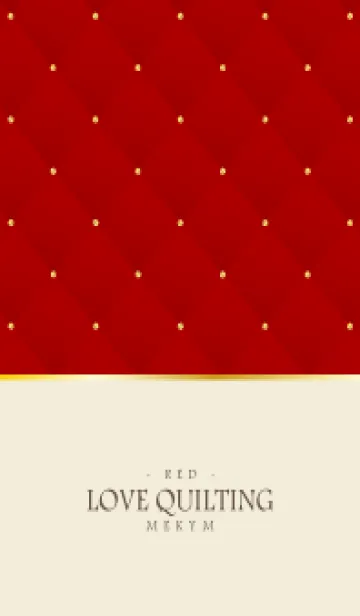 [LINE着せ替え] LOVE QUILTING - RED 30の画像1