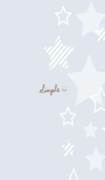 [LINE着せ替え] おしゃれ 星 白4の画像1