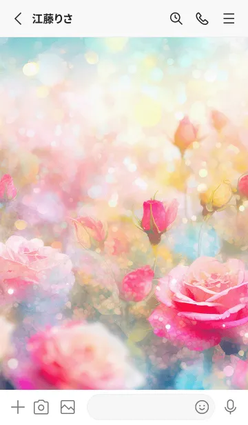 [LINE着せ替え] 薔薇(バラ)の花の着せかえ(R3814)の画像2