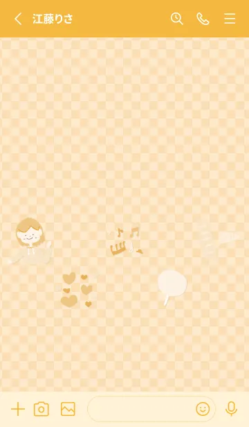 [LINE着せ替え] 推し色みつけた！橙の114の画像2