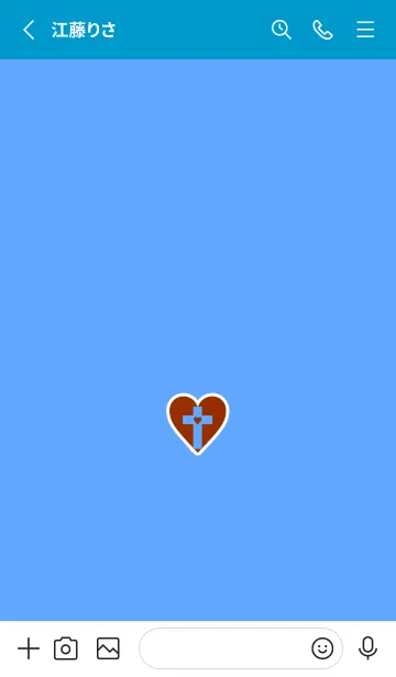 [LINE着せ替え] クロス in ハート 4の画像2