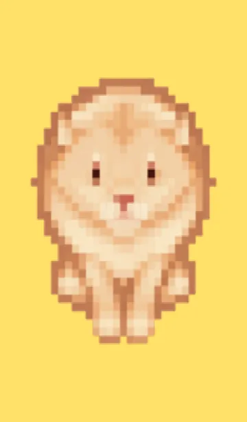 [LINE着せ替え] ラオオンのドット絵のきせかえ Yellow 04の画像1