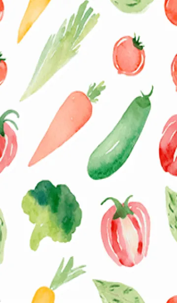 [LINE着せ替え] 【シンプル】お野菜の着せかえ#602の画像1