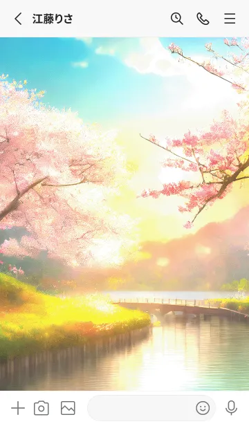 [LINE着せ替え] 優美な春の風景の着せかえ(Spring-502)の画像2